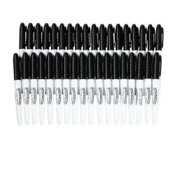 Colorations® Dry Erase Markers - Black Fine Tip - Set Of 36 7 Colorations® Dry Erase Markers - Black Fine Tip - Set Of 36 -Children School Supplies S931086 1