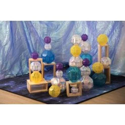 Iridescent Stacking Boulders Set Of 12 -Children School Supplies S943093 3