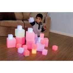Sensory ICT Glow Construction Blocks Set Of 12 -Children School Supplies S943094 6