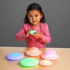 Illuminated Sensory Glow Pebbles - 12 Pieces -Children School Supplies S943095 2