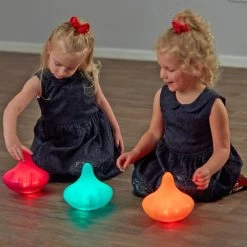 Light Up Twist & Turn Tops - Set Of 3 -Children School Supplies S943103 0