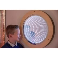 Light Up Circular Infinity Mirror -Children School Supplies S943104 3