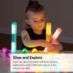 Light Up Glow Cylinders Set Of 12 -Children School Supplies S943105 0