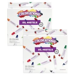 Colorations® Oil Pastels, 20 Colors - Set Of 40