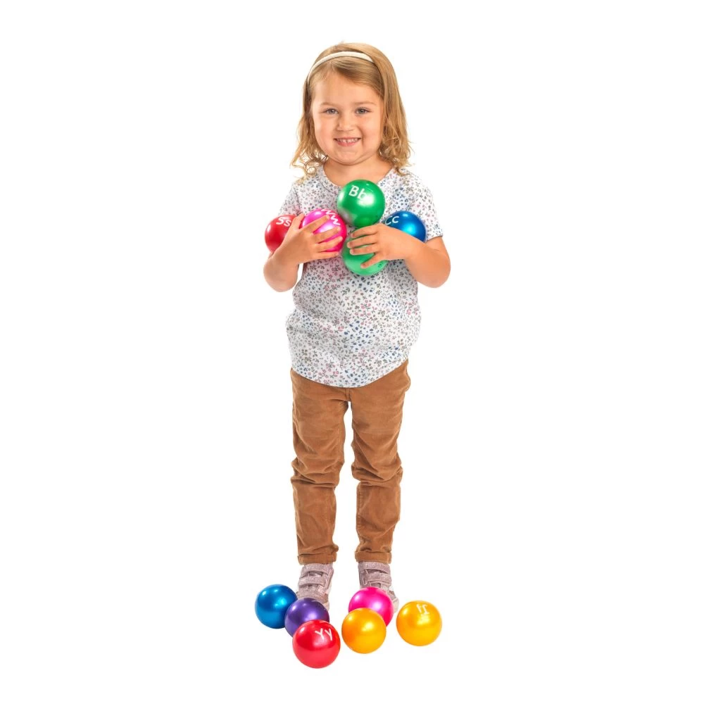 Excellerations® 3" Alphabet Balls - Set Of 26 With Air Pump 3 Excellerations® 3" Alphabet Balls - Set Of 26 With Air Pump - Image 3