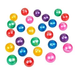 Excellerations® 3" Alphabet Balls - Set Of 26 With Air Pump 9 Excellerations® 3" Alphabet Balls - Set Of 26 With Air Pump -Children School Supplies S943623 2
