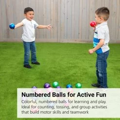 Excellerations® 3" Number Ball - Set Of 21 With 1 Air Pump -Children School Supplies S943633 1