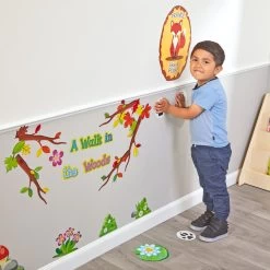 EZ Stick™ A Walk In The Woods Sensory Path - SEL For Children - Social Emotional Learning - 147 Pieces -Children School Supplies S952426 1