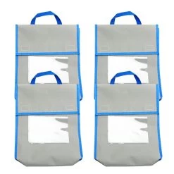 Really Good Stuff® Medium Book Pouch - Cool And Calm - Pebble - 4 Pack