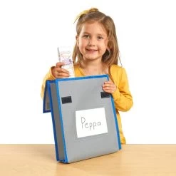 Really Good Stuff® Medium Book Pouch - Cool And Calm - Pebble - 4 Pack -Children School Supplies S962834 1