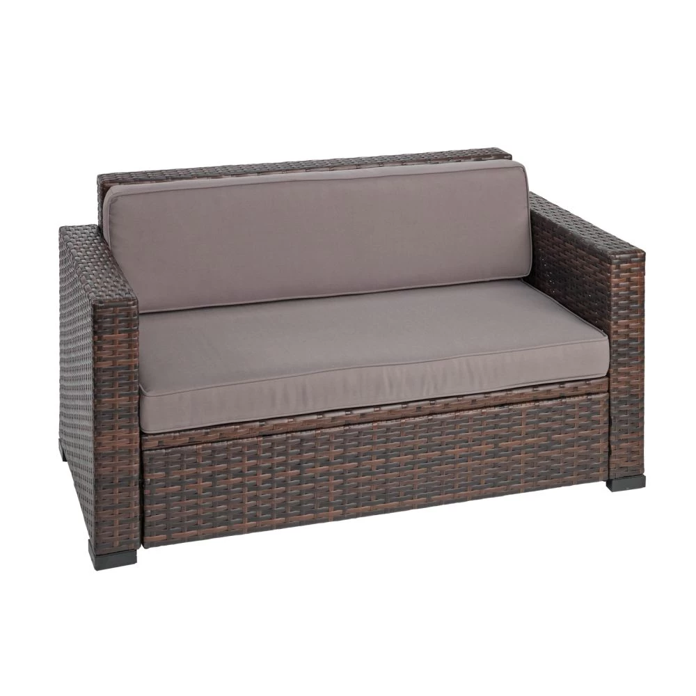 Excellerations® Outdoor Wicker Sofa (School Age Height) 1 Excellerations® Outdoor Wicker Sofa (School Age Height)