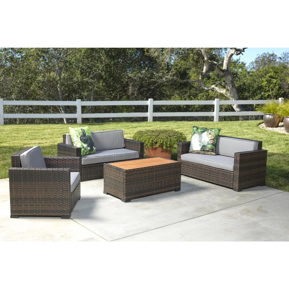Excellerations® Outdoor Wicker Sofa (School Age Height) 4 Excellerations® Outdoor Wicker Sofa (School Age Height) - Image 4