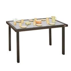 Outdoor Smooth Top Wicker Table -26" (School Age Height) -Children School Supplies S967770 3