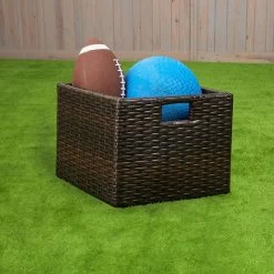 Excellerations® Indoor/Outdoor Wicker Basket - Small Indoor-outdoor Baskets For Kids -Children School Supplies S968993 1