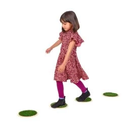 Excellerations® Wooden Sensory Grass Circles - Set Of 4