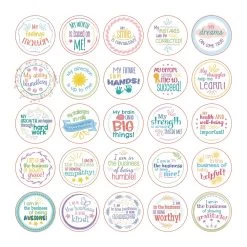 Really Good Stuff® Confidence Chips - 100 Empowering, Motivational, Positive Affirmations - Encourage Positive Feelings- Social-Emotional Learning - SEL For The Home And Classroom 12 Really Good Stuff® Confidence Chips - 100 Empowering, Motivational, Positive Affirmations - Encourage Positive Feelings- Social-Emotional Learning - SEL For The Home And Classroom -Children School Supplies S971396 4