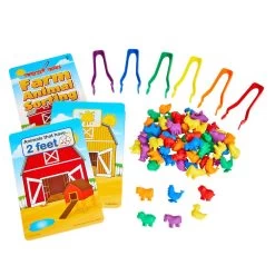 Excellerations® Tweezer Tasks - Farm Animal Sorting
