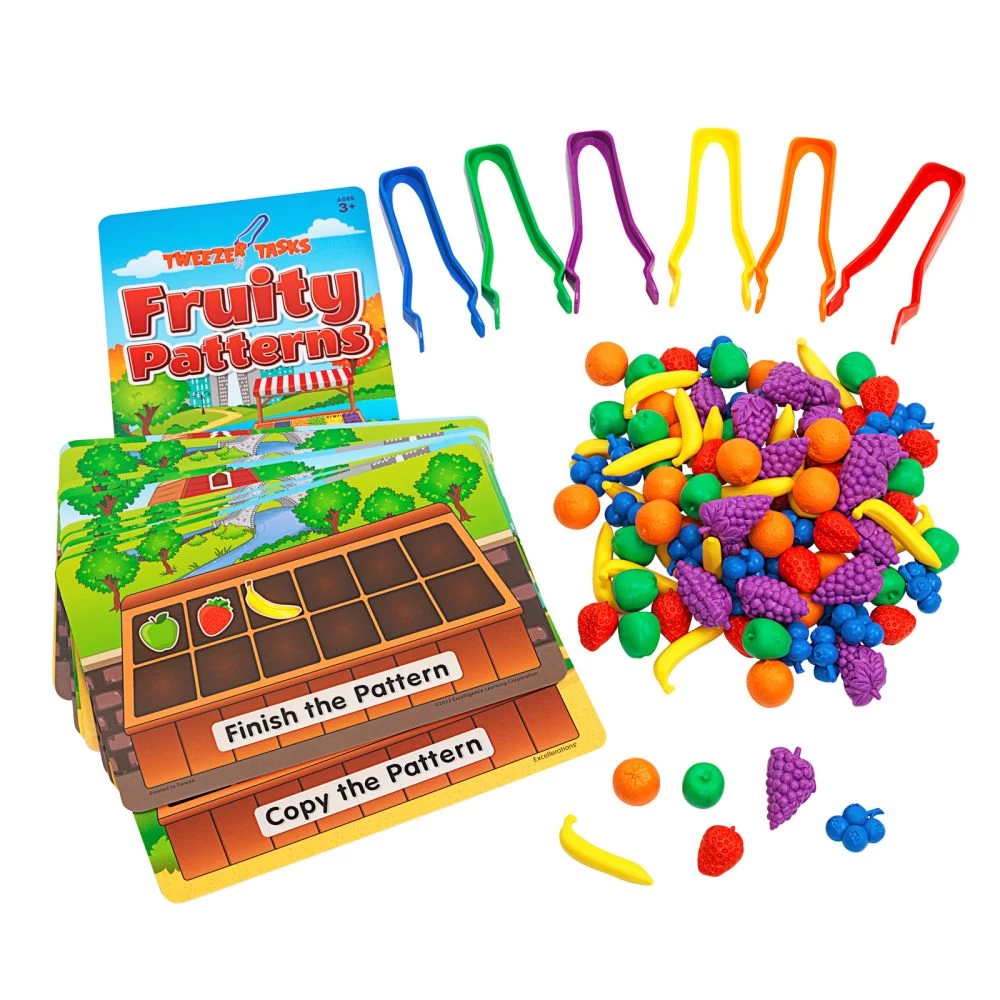 Excellerations® Tweezer Tasks - Fruity Patterns 1 Excellerations® Tweezer Tasks - Fruity Patterns