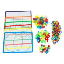 Excellerations® Light Table Mats & Bucket With Bits