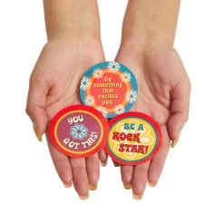 Really Good Stuff® Go For It Chips - Set Of 100 With 50 Unique Messages -Children School Supplies S979322 1