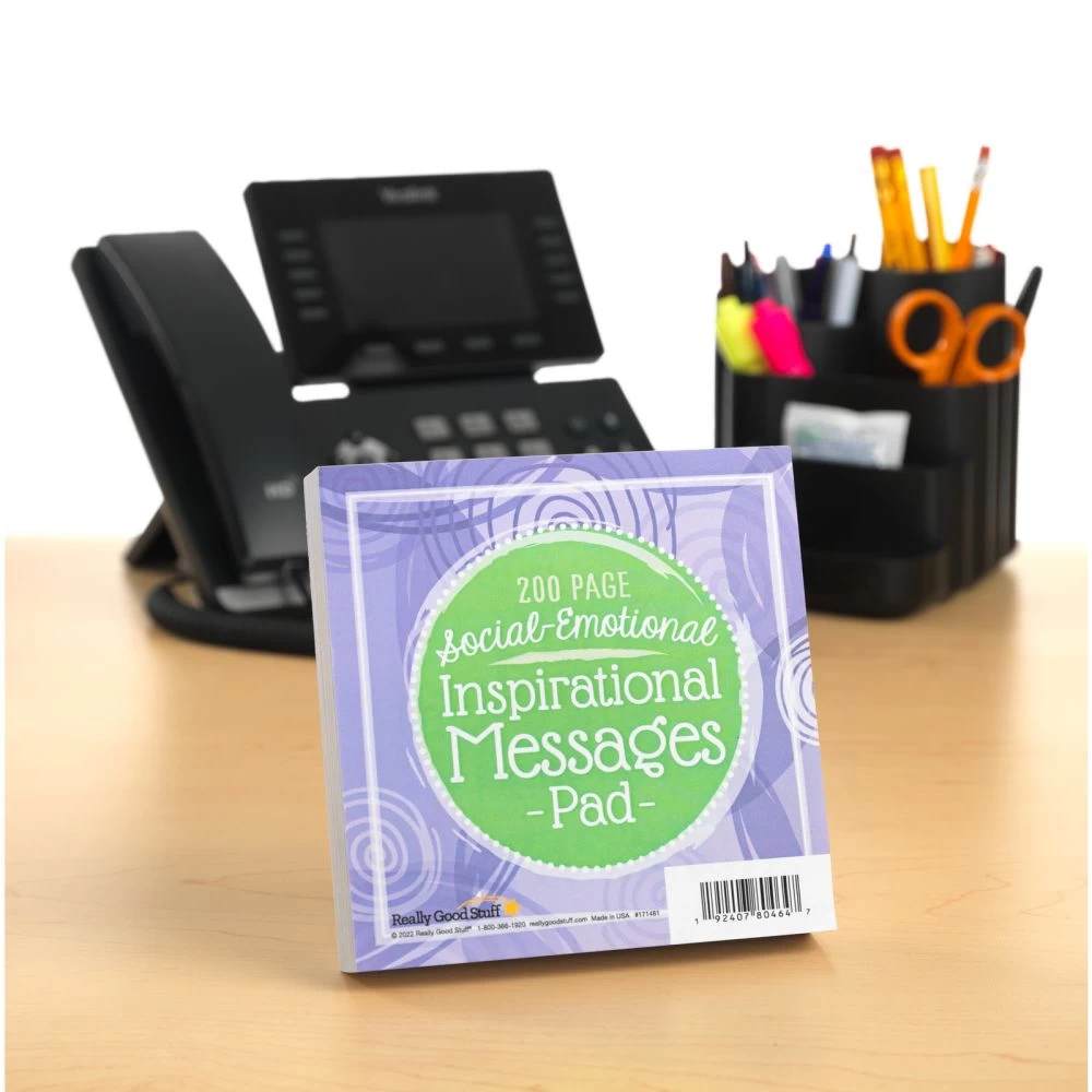 Really Good Stuff® Social-Emotional Inspirational, Motivating & Self Care Messages Pad 3 Really Good Stuff® Social-Emotional Inspirational, Motivating & Self Care Messages Pad - Image 3