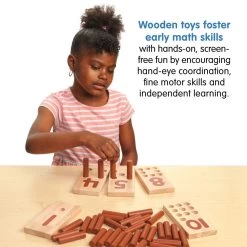 Excellerations® Peg Number Boards - Natural -Children School Supplies S979967 2