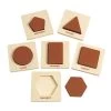 Excellerations® Wooden Shape Puzzles - Set Of 6