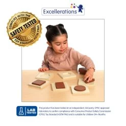 Excellerations® Wooden Shape Puzzles - Set Of 6 -Children School Supplies S980153 0