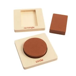 Excellerations® Wooden Shape Puzzles - Set Of 6 -Children School Supplies S980153 1