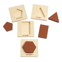 Excellerations® Wooden Shape Puzzles - Set Of 6 -Children School Supplies S980153 3