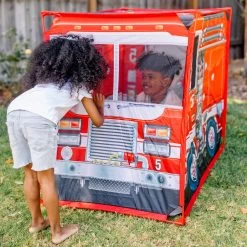 Melissa & Doug Fire Truck Play Tent -Children School Supplies S980542 4