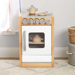 Excellerations® Sustainably Harvested Rubberwood Modern Stove -Children School Supplies S981340 4