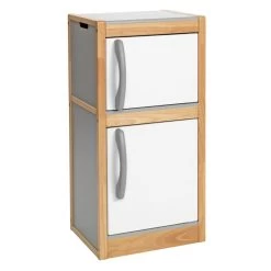 Excellerations® Sustainably Harvested Rubberwood Modern Refrigerator