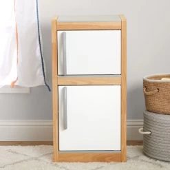 Excellerations® Sustainably Harvested Rubberwood Modern Refrigerator -Children School Supplies S981362 2