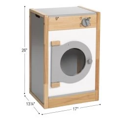 Excellerations® Sustainably Harvested Rubberwood Modern Washer -Children School Supplies S981405 1