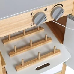 Excellerations® Sustainably Harvested Rubberwood Modern Dishwasher -Children School Supplies S981444 5