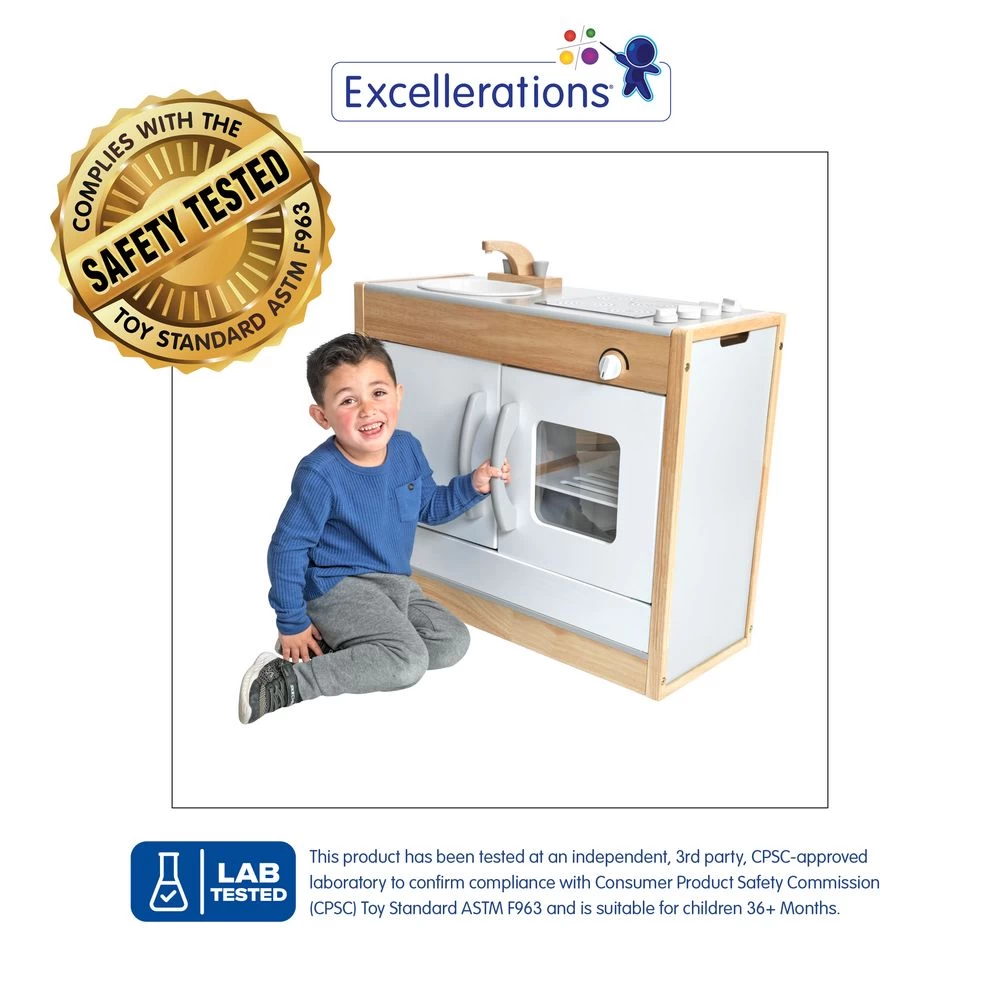 Excellerations® Sustainably Harvested Rubberwood Modern Combo Kitchen 2 Excellerations® Sustainably Harvested Rubberwood Modern Combo Kitchen - Image 2