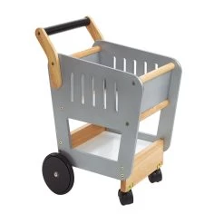 Excellerations® Sustainably Harvested Rubberwood Grocery Cart