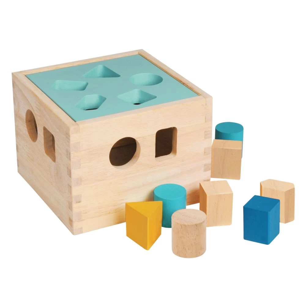 Excellerations® EarlySTEM™ Sustainably Harvested Rubberwood Shape Sorter 3 Excellerations® EarlySTEM™ Sustainably Harvested Rubberwood Shape Sorter - Image 3