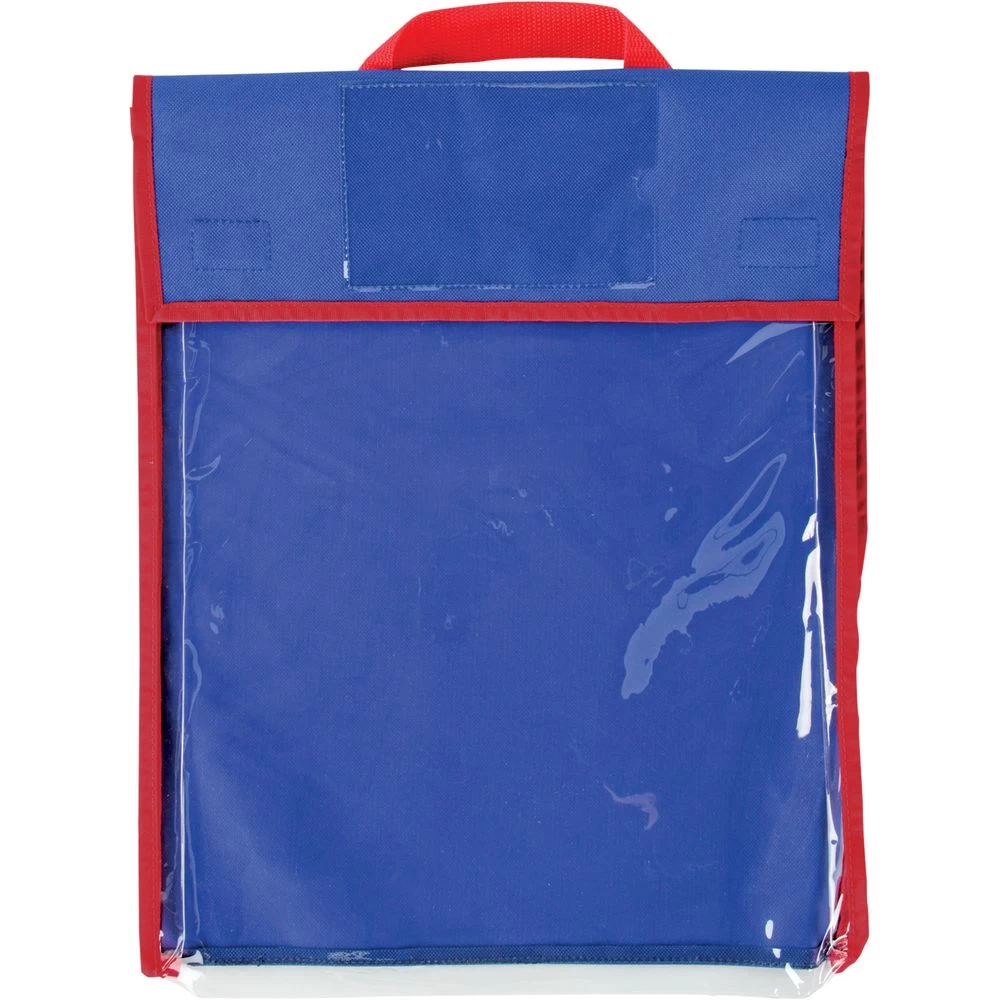 Large Clearview Book Pouch Blue - Single 1 Large Clearview Book Pouch Blue - Single