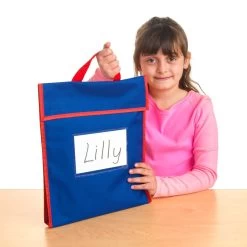 Large Book Pouch Red - Single -Children School Supplies S983443 0