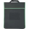 Large Book Pouch Black With Green Trim - Single