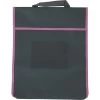 Large Book Pouch Black With Pink Trim - Single