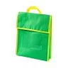 Medium Book Pouch Green With Yellow Trim - Single