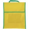 Medium Book Pouch Yellow With Green Trim - Single
