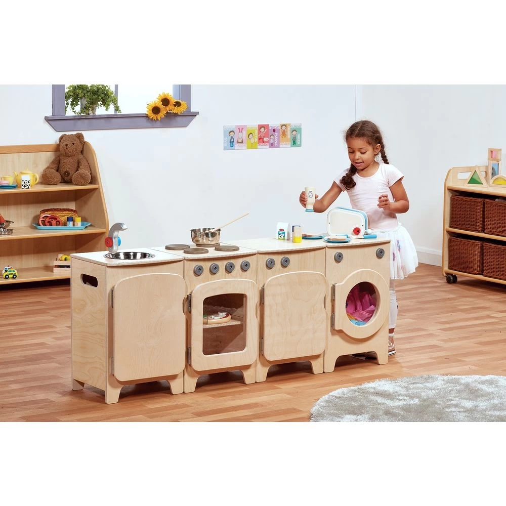 Preschool Natural Kitchen - Set Of 4 1 Preschool Natural Kitchen - Set Of 4