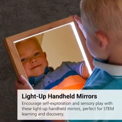 Light Up Hand Held Mirrors - Set Of 3 -Children School Supplies S985129 0