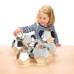 Marvelous Metallics™ Silver Boulder Blocks - 12 Pack -Children School Supplies S985283 1