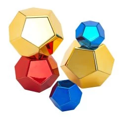 Marvelous Metallics™ Colored Boulder Blocks - 12 Pack -Children School Supplies S985356 1