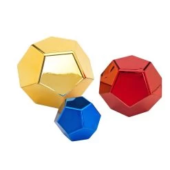 Marvelous Metallics™ Colored Boulder Blocks - 12 Pack -Children School Supplies S985356 2